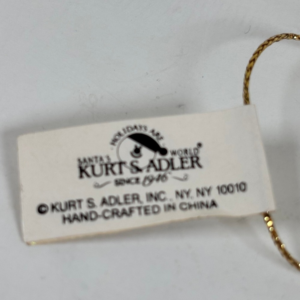 VTG Kurt Adler Firefighter Santa Ornament Handcrafted Resin North Pool FD 4.5" - Picture 7 of 9